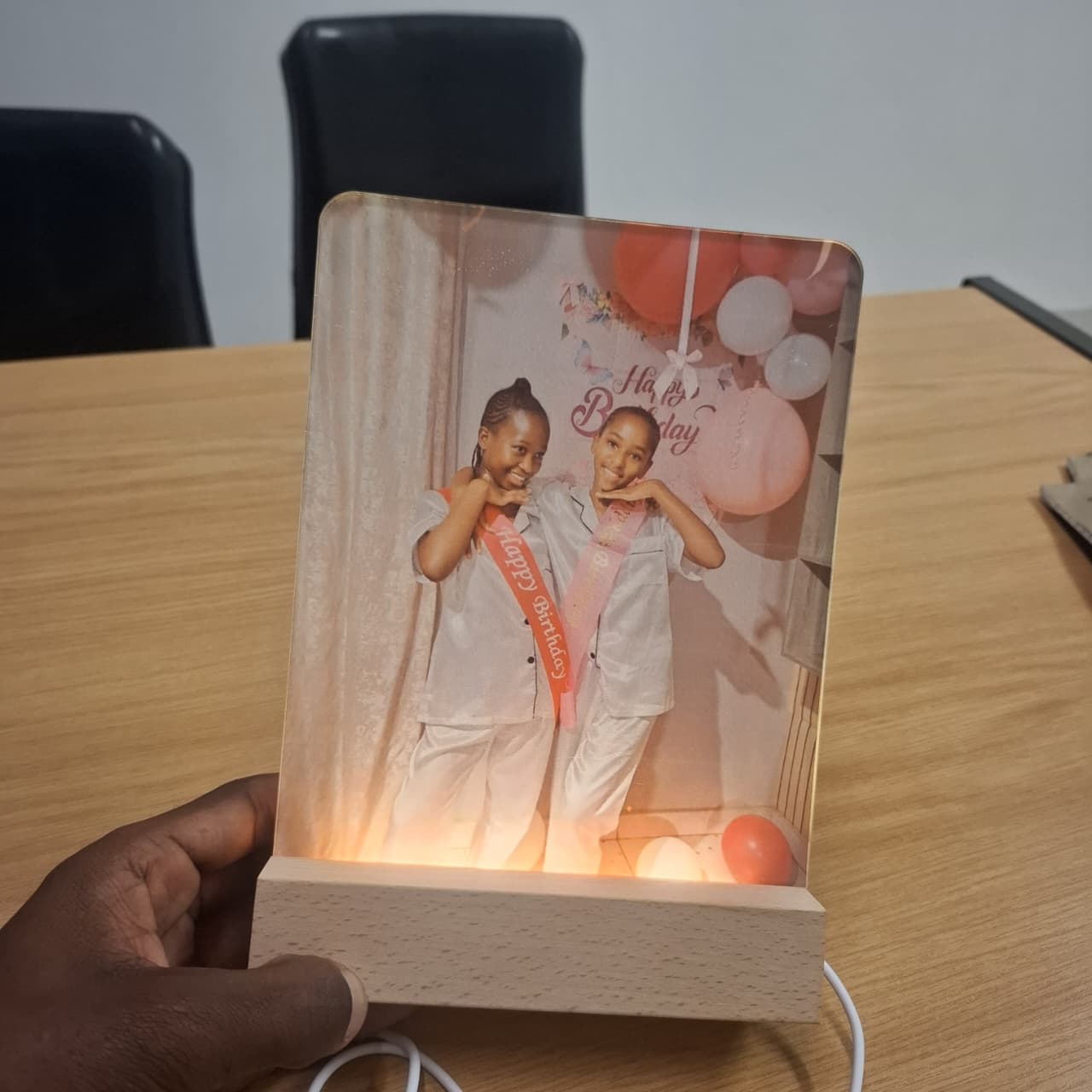 Phone frame (Warm LED light)